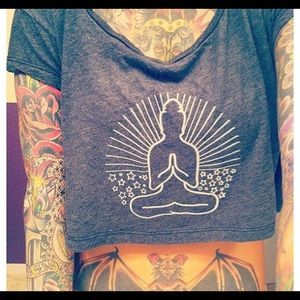 GrizzyLove Sunset Buddha Crop Top